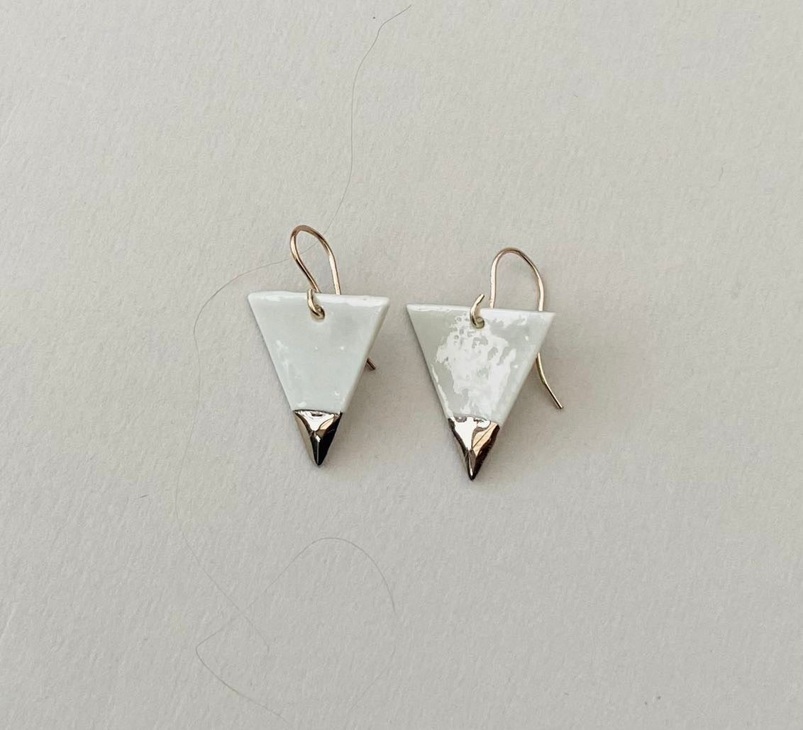 Triangle Earrings (medium pendant)