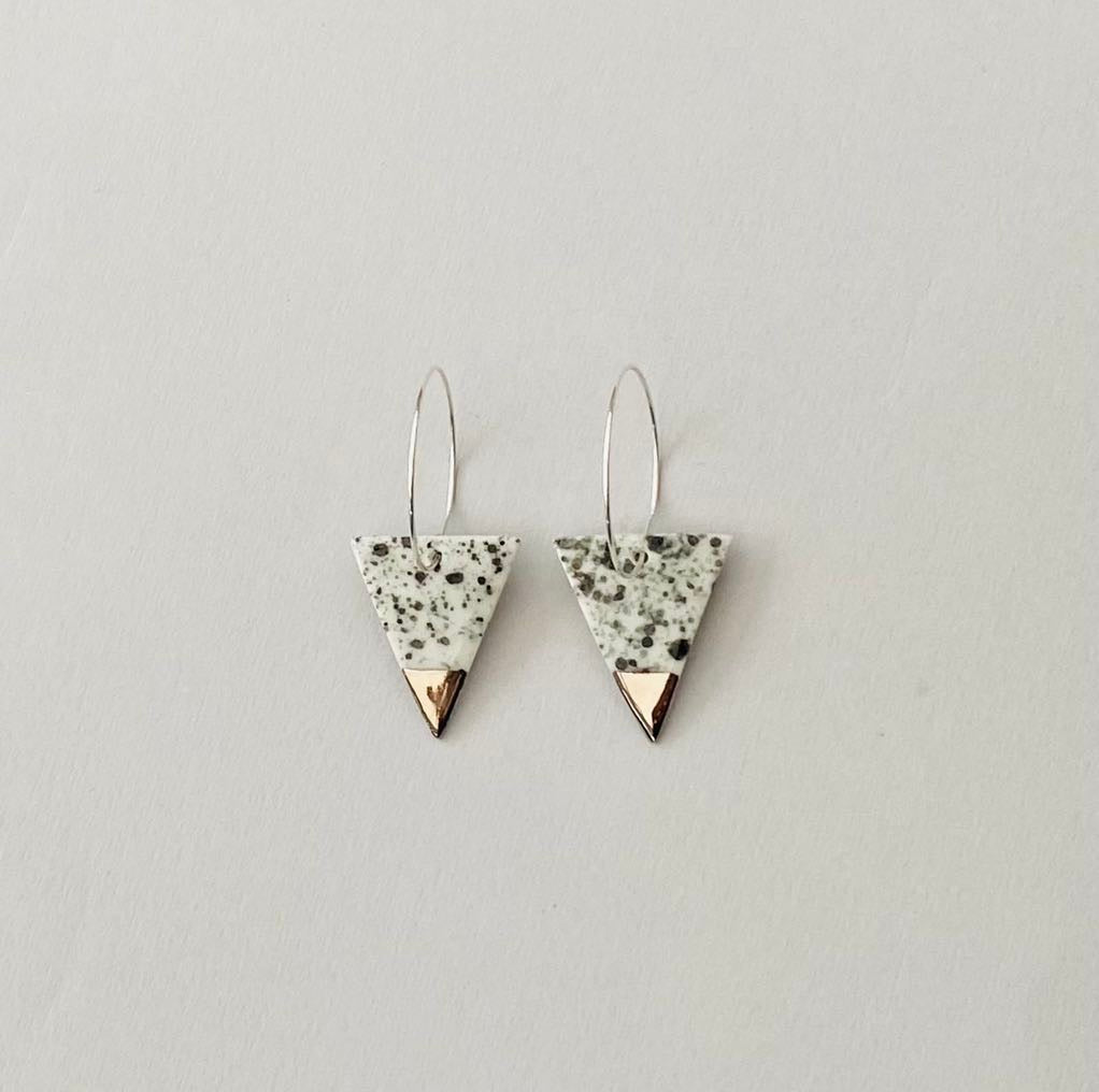 Triangle Earrings (medium pendant)
