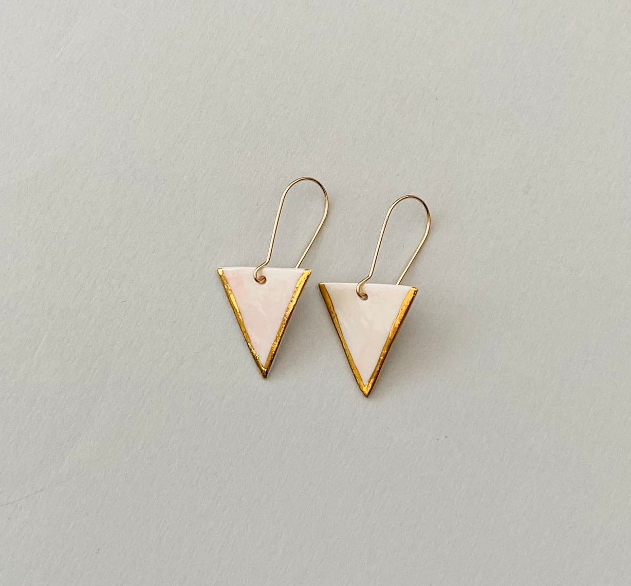 Triangle Earrings (medium pendant)